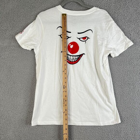 Vans x IT T Shirt Mens Medium White Graphic Horror Movie Surf Skate - Picture 5 of 9